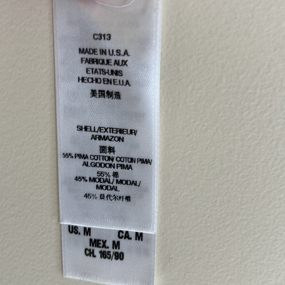 Juicy Couture White Graphic Women's Top size M NWT - Picture 5 of 6